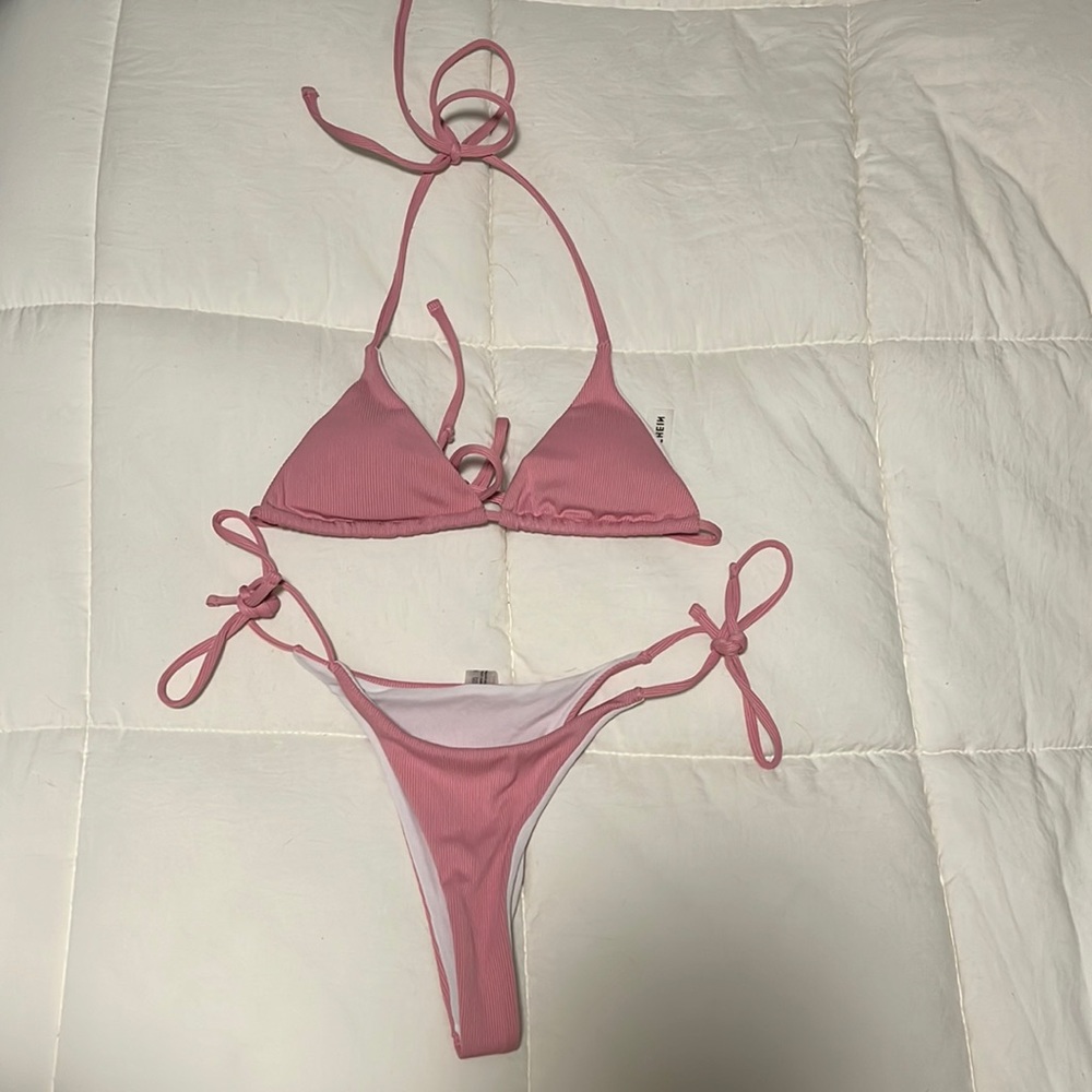 Pink triangle SHEIN bikini